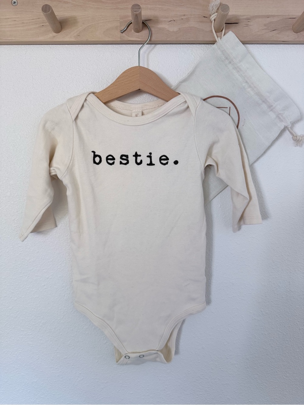 Tenth & Pine “bestie” organic cotton long sleeve bodysuit